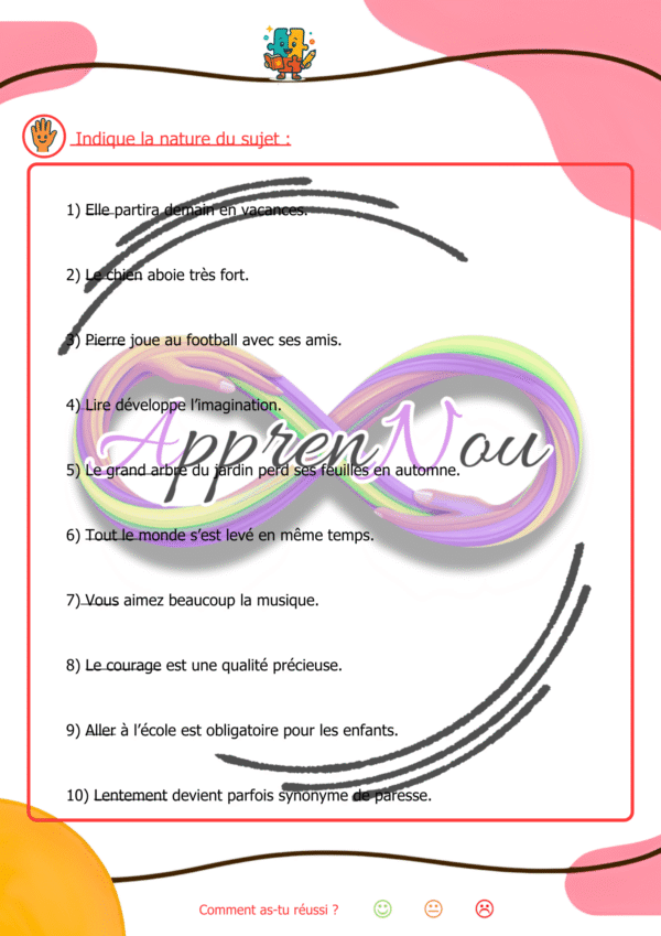 Le verbe et le sujet